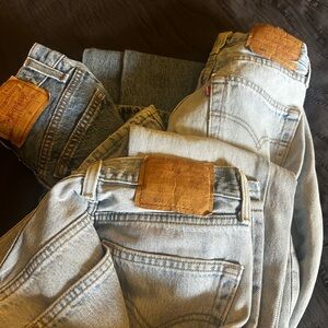 Vintage Levi’s  501 26 28 3 pair